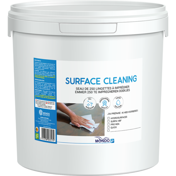 Surface Cleaning seau + 250 lingettes Surface Cleaning